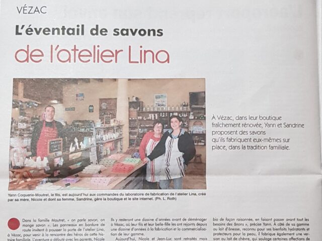 article dans le journal